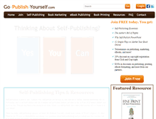 Tablet Screenshot of go-publish-yourself.com